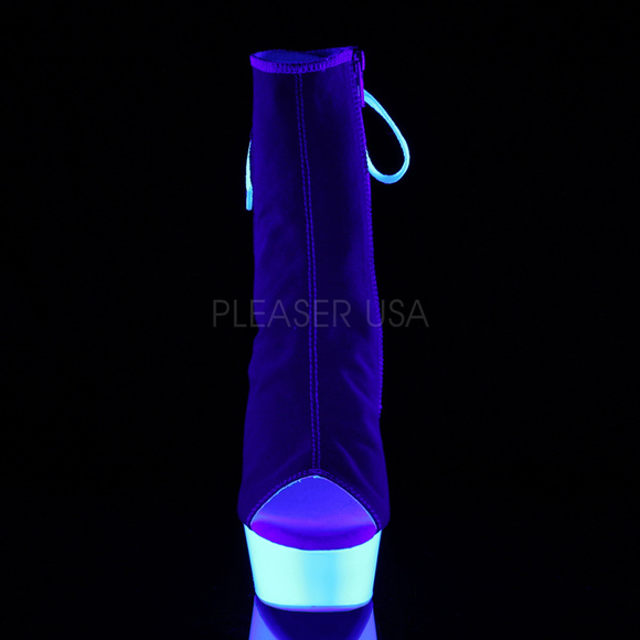 Valentine's Day Platform Lace Up High Heel Ankle Boots - Picture 2 of 5